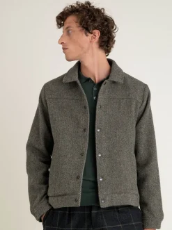 Veste Palermo Dark green herringbone