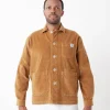 Veste velours côtelé camel