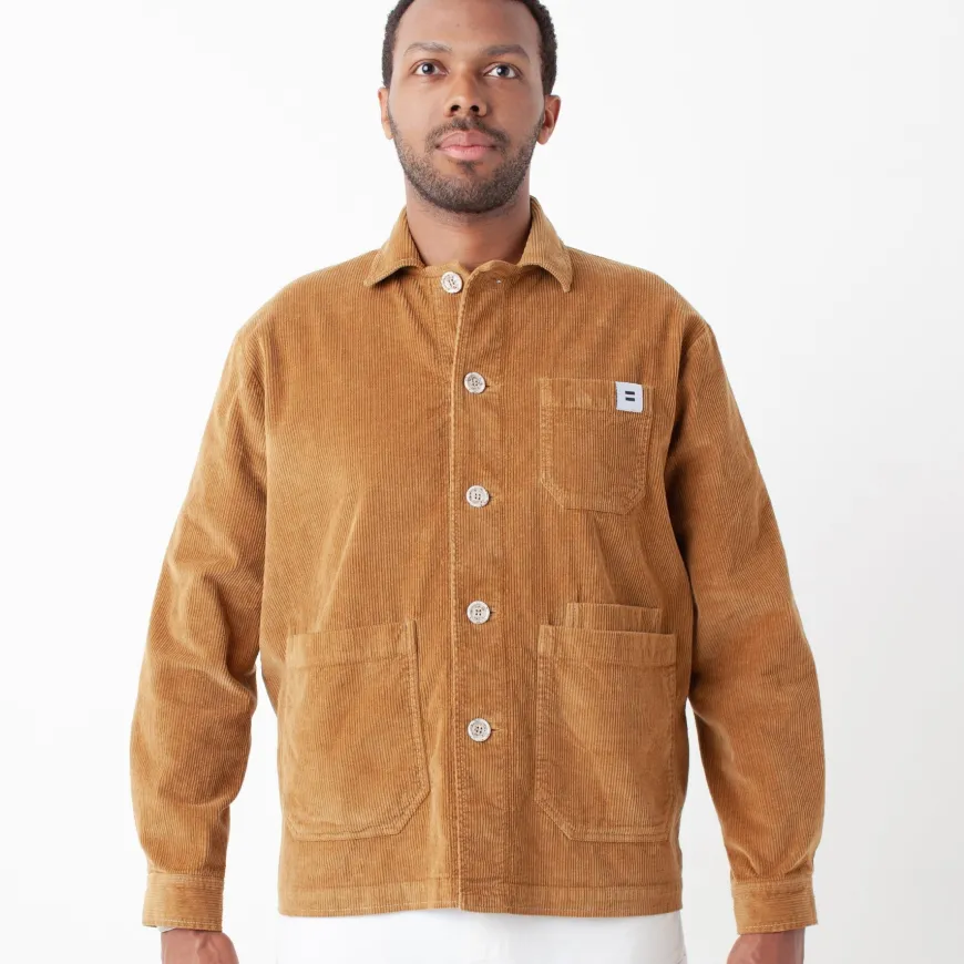 Veste velours côtelé camel