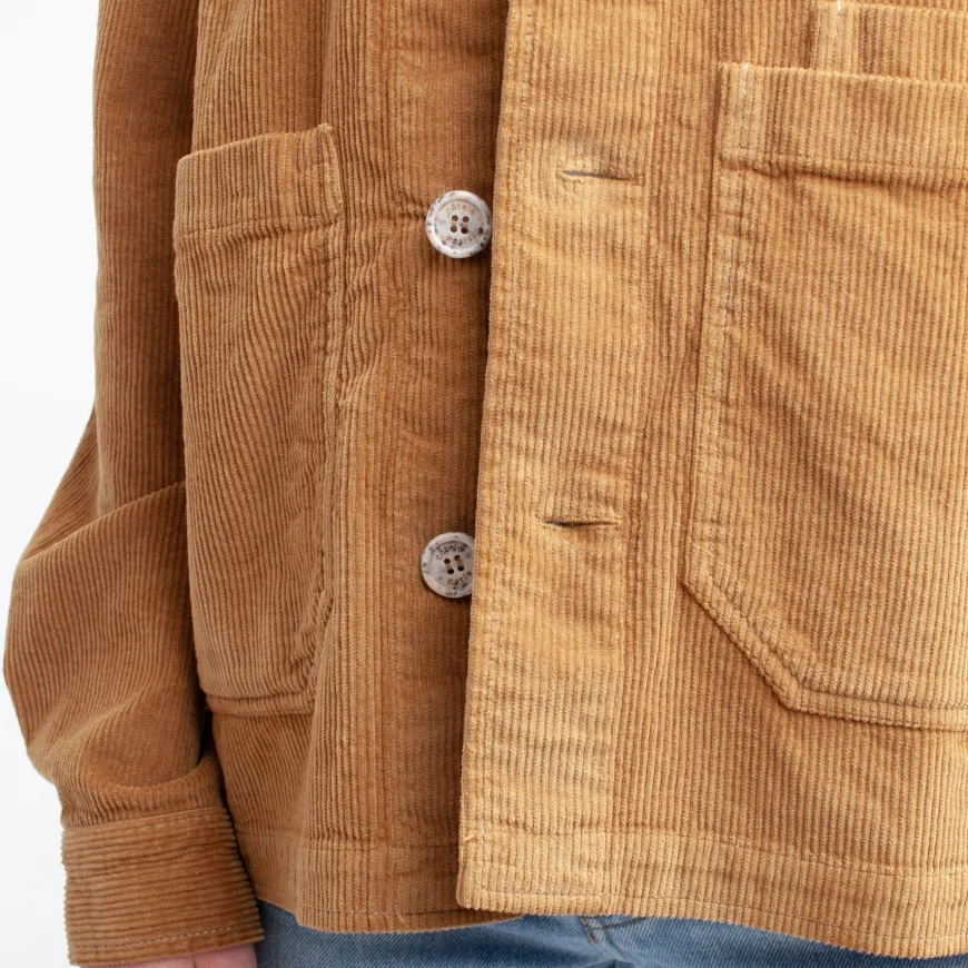 Veste velours côtelé camel