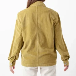 Veste velours côtelé kaki