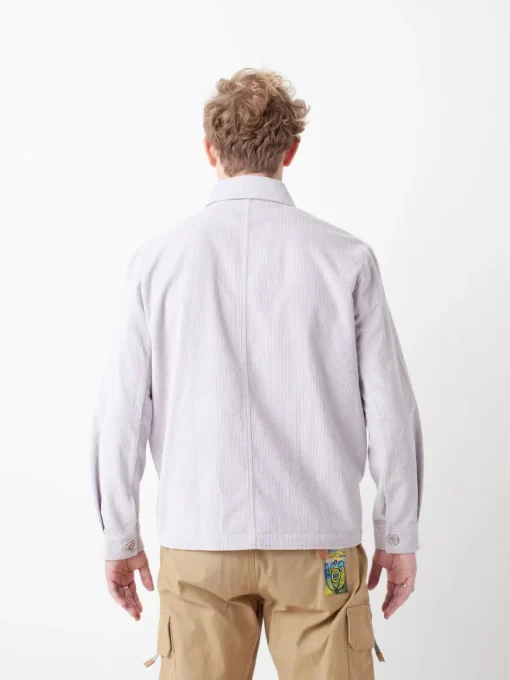 Veste velours côtelé lila