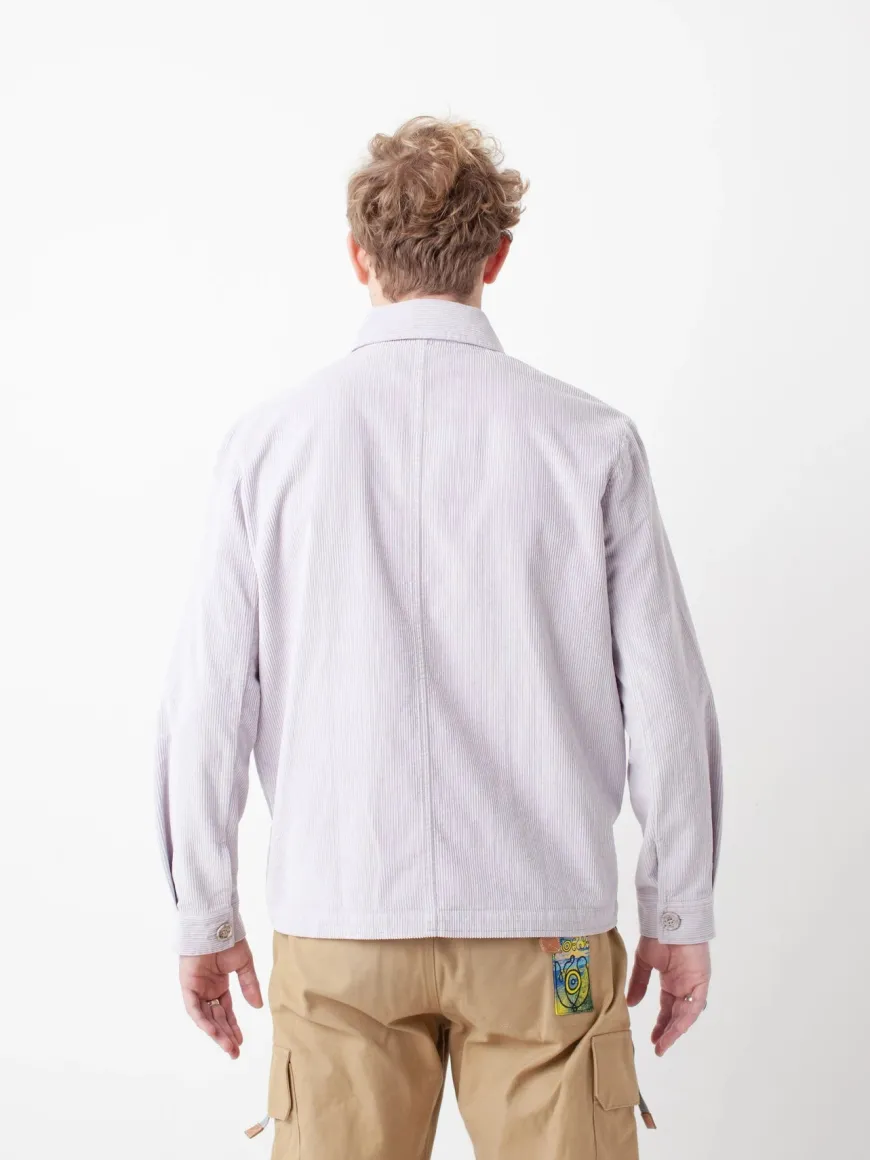 Veste velours côtelé lila
