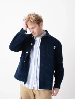 Veste velours côtelé navy