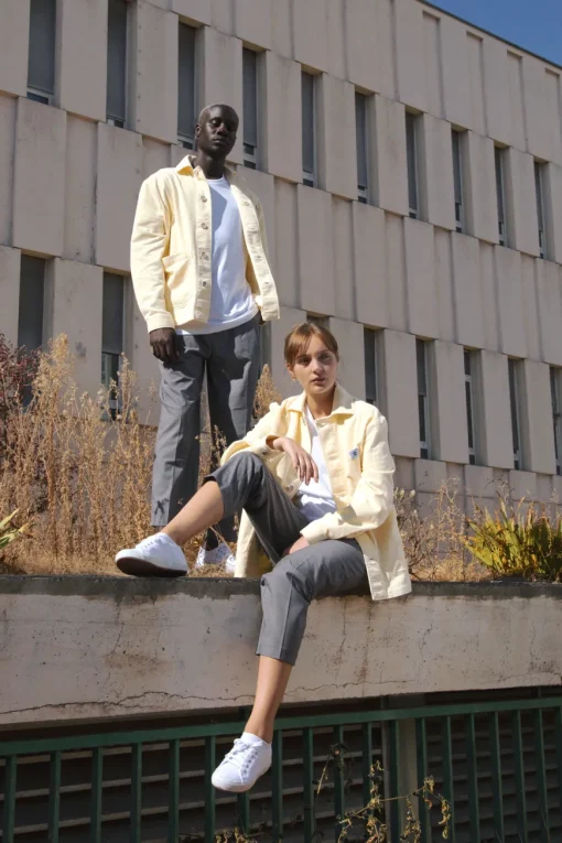 Veste velours côtelé vanille